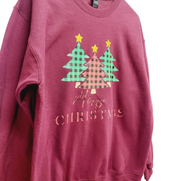 Ugly Christmas Sweater Womens Tree Sweater Long Sleeve Crewneck Pullover Size M - Picture 5 of 9